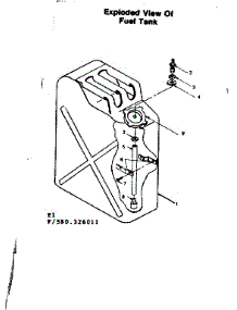 Fuel Tank parts for Craftsman Generator 580326011 from AppliancePartsPros.com