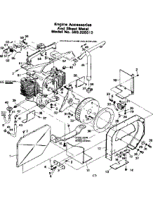 Engine Accessories And Sheet Metal parts for Craftsman Generator 580326510 from AppliancePartsPros.com