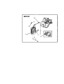 Muffler Assembly parts for Craftsman Generator 580326740 from AppliancePartsPros.com
