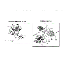 Oil Switch / Filter And Recoil Starter parts for Craftsman Generator 580326740 from AppliancePartsPros.com