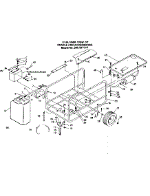 Exploded View Of Cradle And Accessories parts for Craftsman Generator 580327010 from AppliancePartsPros.com