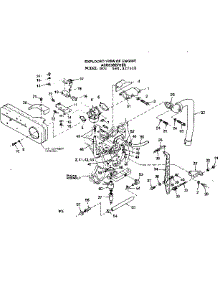 Exploded View Of Engine Accessories parts for Craftsman Generator 580327010 from AppliancePartsPros.com