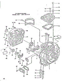 Cylinder Block parts for Craftsman Generator 580327010 from AppliancePartsPros.com