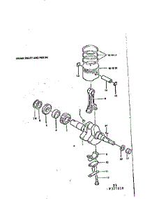 Crank Shaft And Piston parts for Craftsman Generator 580327010 from AppliancePartsPros.com