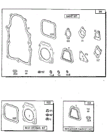 Gasket / Breather Gasket Set And Valve Overhaul Kit parts for Craftsman Generator 580327071 from AppliancePartsPros.com
