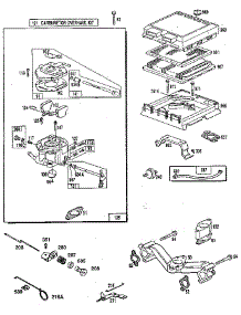 Carburetor Overhaul Kit parts for Craftsman Generator 580327072 from AppliancePartsPros.com