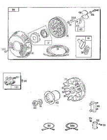 Rewind Starter And Magneto parts for Craftsman Generator 580327072 from AppliancePartsPros.com