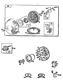 Rewind Starter And Magneto parts for Craftsman Generator 580327074 from AppliancePartsPros.com