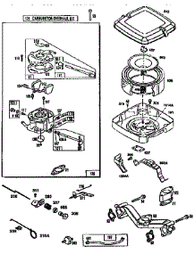 Carburetor Overhaul Kit parts for Craftsman Generator 580327074 from AppliancePartsPros.com