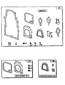 Gasket / Breather Gasket Set And Valve Overhaul Kit parts for Craftsman Generator 580327074 from AppliancePartsPros.com