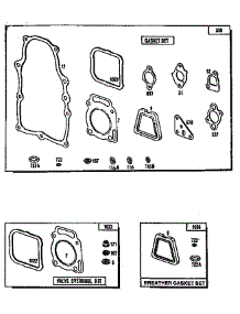 Gasket / Breather Gasket Set And Valve Overhaul Kit parts for Craftsman Generator 580327075 from AppliancePartsPros.com