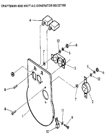 Panel parts for Craftsman Generator 580327100 from AppliancePartsPros.com