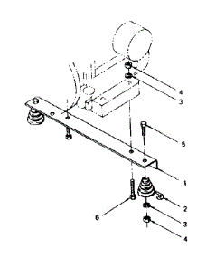 Engine Mounting Support (Models 580.327111, 580.327121) parts for Craftsman Generator 580327131 from AppliancePartsPros.com