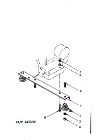 Engine Mounting Support parts for Craftsman Generator 580327140-1987 from AppliancePartsPros.com