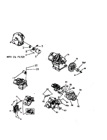 Muffler,Recoil Starter,Flywheel parts for Craftsman Generator 580327180 from AppliancePartsPros.com