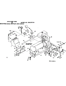 Mounting Base, Muffler And Handle Assembly parts for Craftsman Farming 580327210 from AppliancePartsPros.com