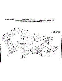 Mounting Base Muffler And Handle parts for Craftsman Farming 580327211 from AppliancePartsPros.com