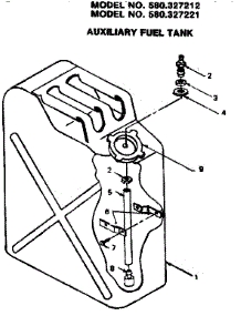 Auxiliary Fuel Tank parts for Craftsman Farming 580327212 from AppliancePartsPros.com