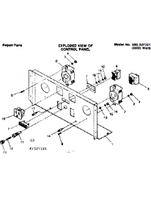 Control Panel 327321 parts for Craftsman Farming 580327311 from AppliancePartsPros.com