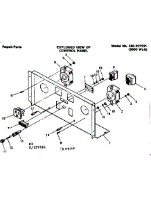 Control Panel 327321 parts for Craftsman Farming 580327321 from AppliancePartsPros.com