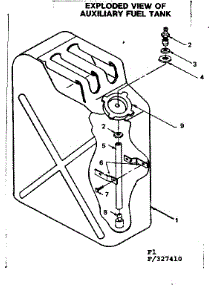 Auxiliary Fuel Tank parts for Craftsman Farming 580327410 from AppliancePartsPros.com