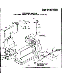 Dual Fuel Supply & Oil Make-Up Systems parts for Craftsman Farming 580327420 from AppliancePartsPros.com
