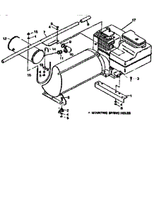 Commercial Portable Alternator / Mounting Base And Handle parts for Craftsman Generator 580327520 from AppliancePartsPros.com