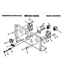 Commercial Portable Alternator / Control Panet parts for Craftsman Generator 580327520 from AppliancePartsPros.com