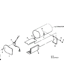 Sheet Metal & Voltage Regulator parts for Craftsman Generator 580327611 from AppliancePartsPros.com