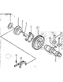 Engine Cam Shaft And Governor parts for Craftsman Generator 580327810 from AppliancePartsPros.com