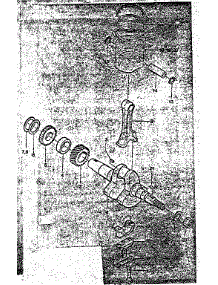 Engine Crankshaft And Piston parts for Craftsman Generator 580327810 from AppliancePartsPros.com