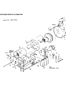 Alternator parts for Craftsman Generator 580327811 from AppliancePartsPros.com
