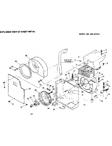 Sheet Metal parts for Craftsman Generator 580327811 from AppliancePartsPros.com