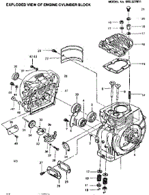 Engine Cylinder Block Assembly parts for Craftsman Generator 580327811 from AppliancePartsPros.com