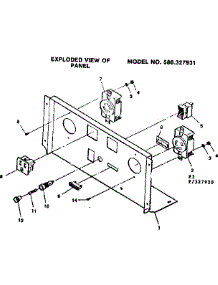 Control Panel 327931 parts for Craftsman Farming 580327920 from AppliancePartsPros.com