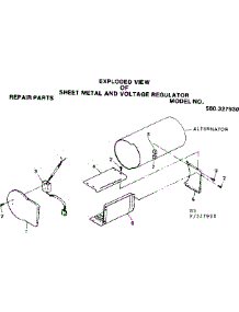 Sheet Metal And Voltage Regulator parts for Craftsman Farming 580327930 from AppliancePartsPros.com