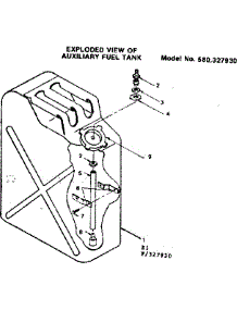 Auxiliary Fuel Tank parts for Craftsman Farming 580327930 from AppliancePartsPros.com