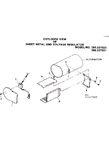 Sheet Metal And Voltage Regulator parts for Craftsman Farming 580327931 from AppliancePartsPros.com