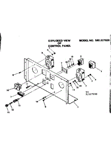 Control Panel 327920 parts for Craftsman Farming 580327931 from AppliancePartsPros.com