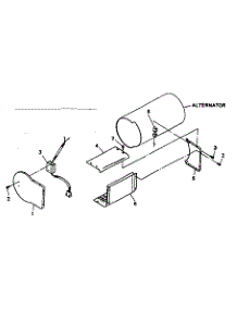 Sheet Metal & Voltage Regulator parts for Craftsman Generator 580328241 from AppliancePartsPros.com