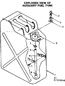 Auxiliary Fuel Tank parts for Craftsman Generator 580328250 from AppliancePartsPros.com