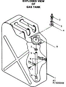 Gas Tank parts for Craftsman Generator 580328260 from AppliancePartsPros.com