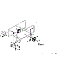 Wheel Kit Model No. 580.329521 parts for Craftsman Generator 580328260 from AppliancePartsPros.com