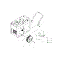Wheel Kit parts for Craftsman Generator 580328301 from AppliancePartsPros.com