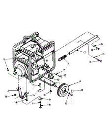 Wheel & Axle Assembly parts for Craftsman Generator 580328392 from AppliancePartsPros.com