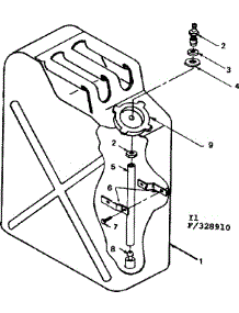 Fuel Tank parts for Craftsman Generator 580328910 from AppliancePartsPros.com