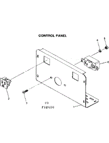 Exploded View Of Control Panel parts for Craftsman Generator 580329210 from AppliancePartsPros.com