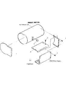 Exploded View Of Sheet Metal parts for Craftsman Generator 580329210 from AppliancePartsPros.com