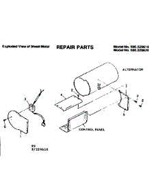 Commercial Portable Alternator / Control Panel parts for Craftsman Generator 580329620 from AppliancePartsPros.com