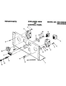 Control Panel parts for Craftsman Generator 580329630 from AppliancePartsPros.com